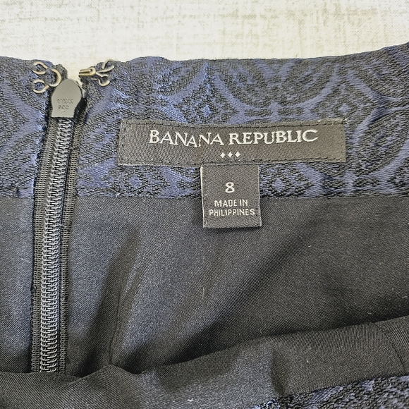 Banana Republic Pleated A-Line Flare Short Skirt with Side Pockets SZ 8 Medium - Picture 3 of 7